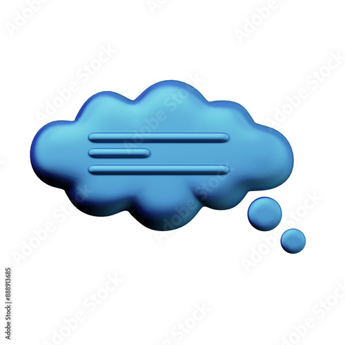 Various toon 3D icons and signs