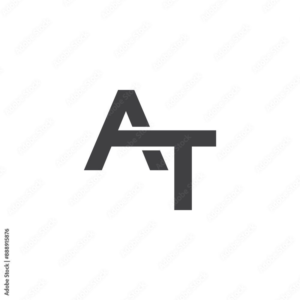 Logo Letter AT Logo Letter AT
