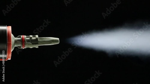  steam comes out from steam cleane, video
