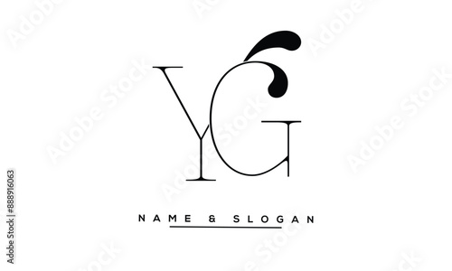 GY, YG, G, Y Abstract Letters Logo Monogram