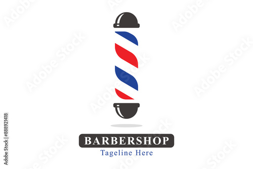 Barber pole logo. letter S abstract logo. initials letter logo concept. creative logo professional. simple design editable