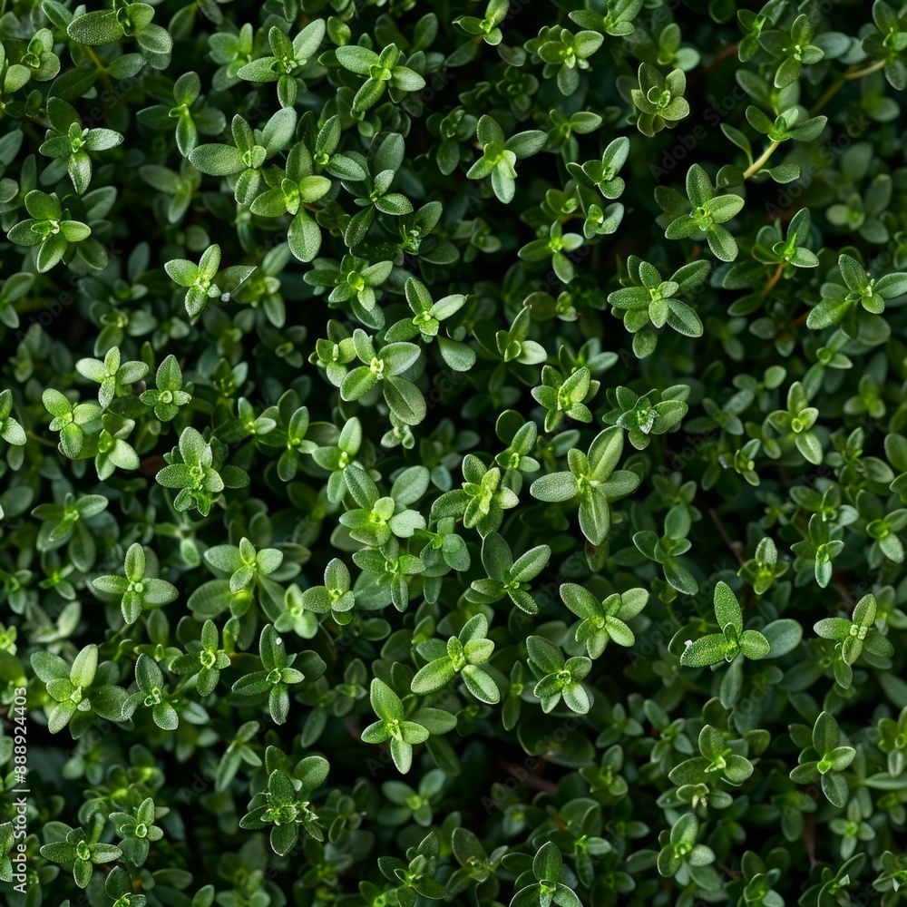 Thyme texture background, thymus leaf banner, Thymus vulgaris pattern, fresh herbal leaves banner Thyme texture background, thymus leaf banner, Thymus vulgaris pattern, fresh herbal leaves banner