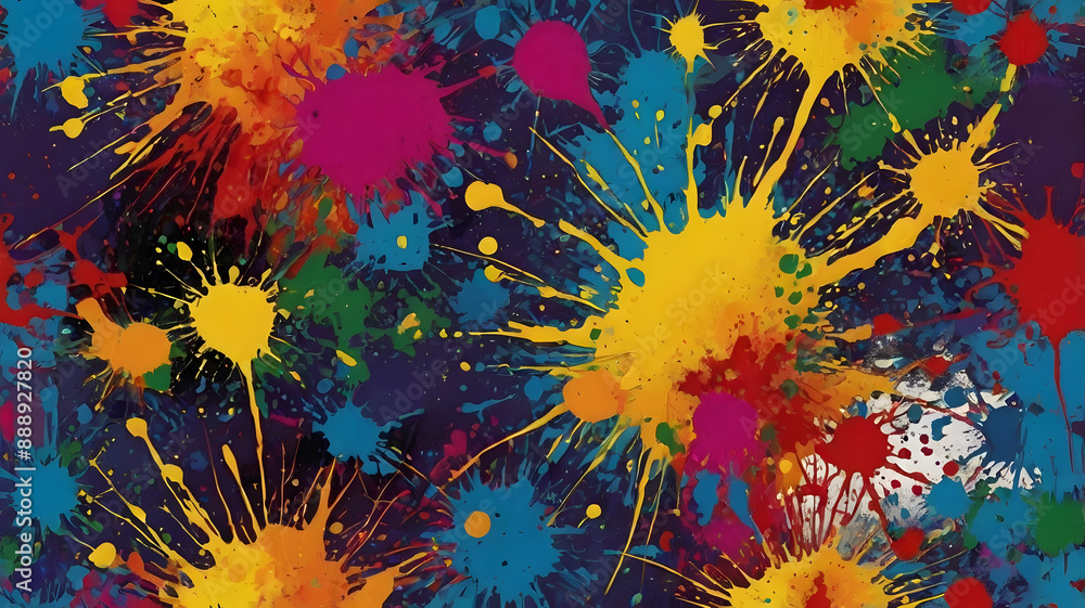 Obraz premium background with splashes, ai generated
