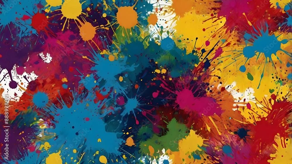 abstract colorful background with splashes, ai generated abstract colorful background with splashes, ai generated
