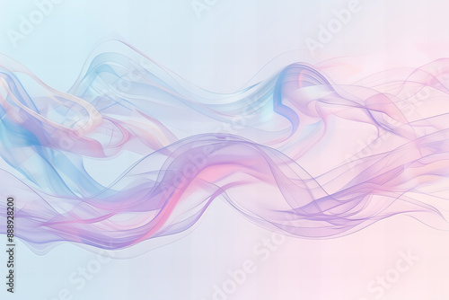 Title: Abstract Soft Pastel Smoke Background: Colorful, Airy, and Ethereal Artwork for Design Projects and Digital Illustration