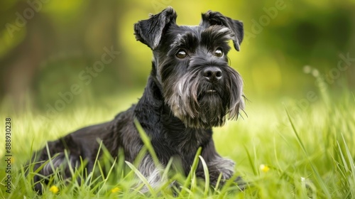 Wallpaper Mural Miniature Schnauzer: Recognized for their distinctive beard and eyebrows, Miniature Schnauzers are intelligent, alert, and friendly, ideal for companionship.
 Torontodigital.ca