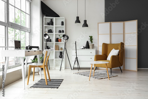 Interior of photographer's ...