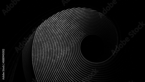 Abstract black and white sp...