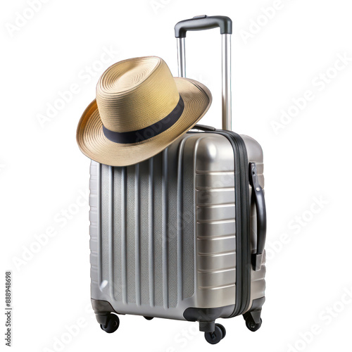 suitcase with hat png photo