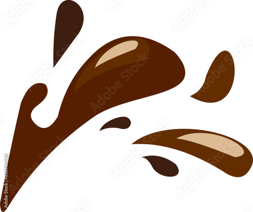 Chocolate Splash Illustration