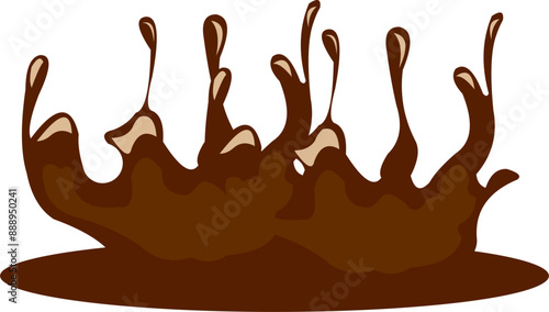 Chocolate Splash Illustration