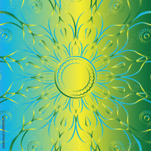 This is simple and vector gradient mandala background. It is editable.
