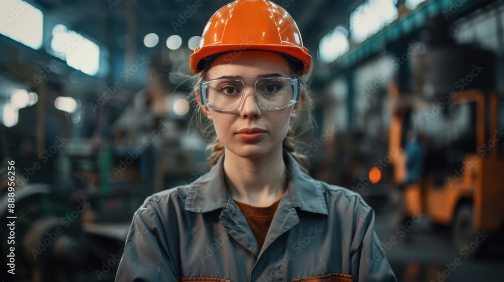 The female factory worker The female factory worker