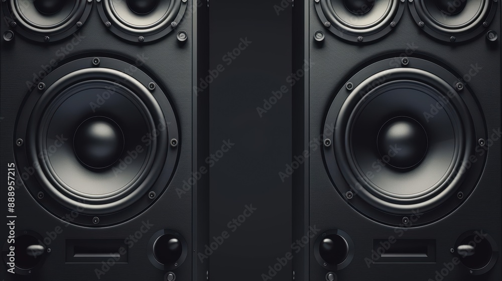 generic design of stereo speakers for music and sound surround home theatre system player, Party and concert Audio control with datum design elements and copy space banner design generic design of stereo speakers for music and sound surround home theatre system player, Party and concert Audio control with datum design elements and copy space banner design
