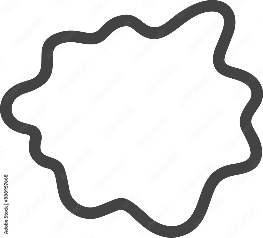 Wavy border frame. Circle scallop shapes. Squiggle hand drawn doodle box. Retro curved simple decoration. Retro aesthetic border. Wavy border frame. Circle scallop shapes. Squiggle hand drawn doodle box. Retro curved simple decoration. Retro aesthetic border.