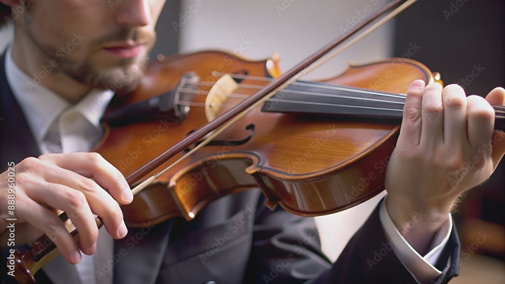 close-up video of a violinist's hands playing the violin or viola close-up video of a violinist's hands playing the violin or viola