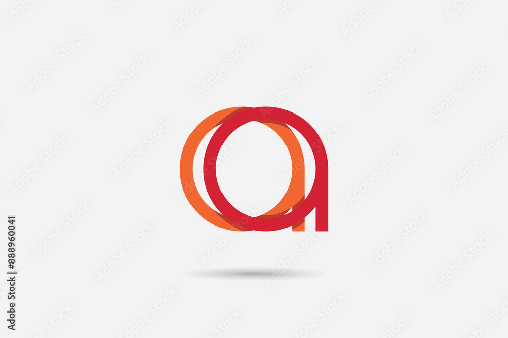 Fototapeta premium Letter AA logo design, initial AA logo with minimalist design.