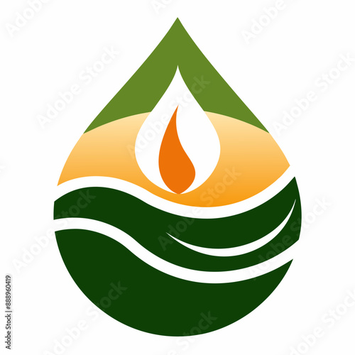 Green energy, ecology, eco, bio, nature, nature, nature protection, icons,  ai generative	