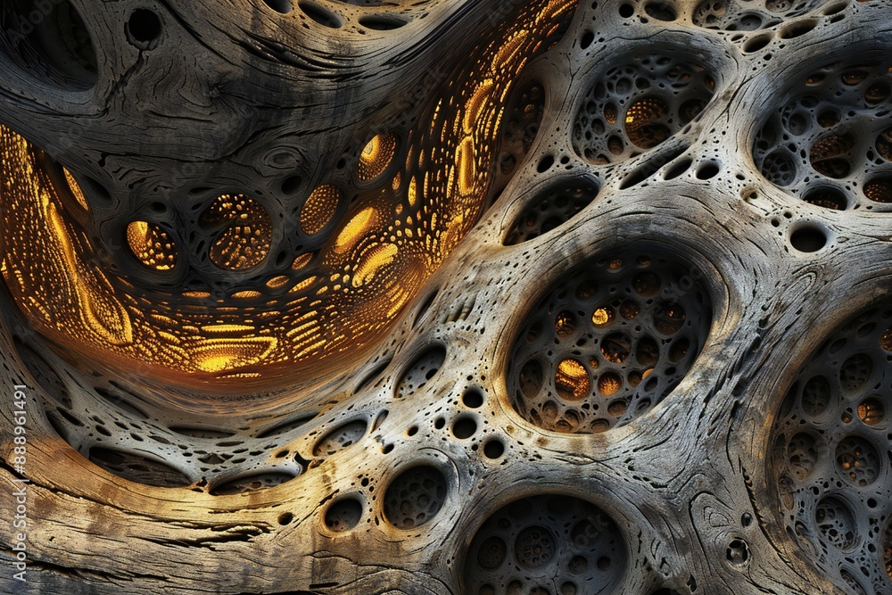 Infinite fractal wood background Generative Ai Infinite fractal wood background Generative Ai