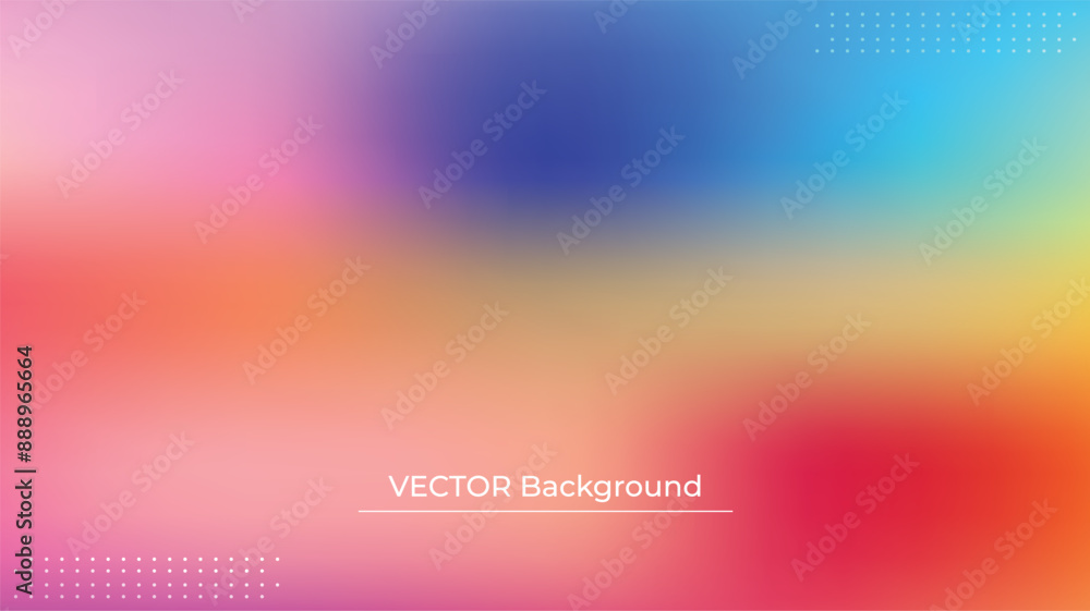 Smooth and blurry colorful gradient mesh background. Modern bright rainbow colors. Easy editable soft colored vector banner template. Premium quality Smooth and blurry colorful gradient mesh background. Modern bright rainbow colors. Easy editable soft colored vector banner template. Premium quality