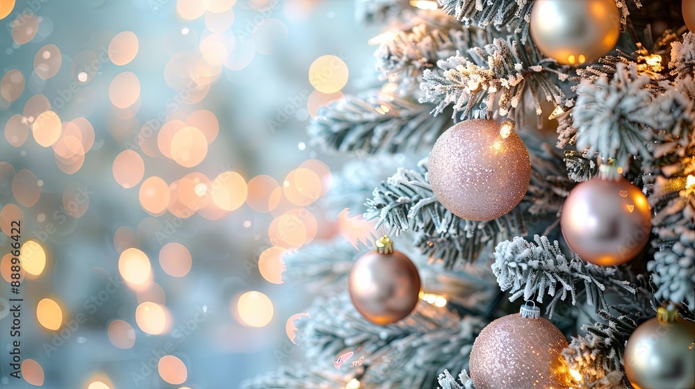 Dreamy Pastel Christmas Tree Illuminated Gently Dreamy Pastel Christmas Tree Illuminated Gently