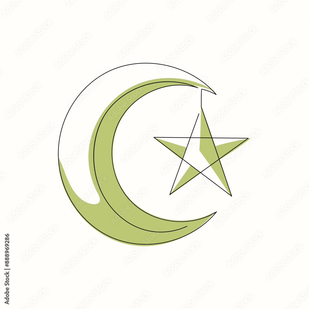 Handdrawn Symbol Islamic Line Art Handdrawn Symbol Islamic Line Art