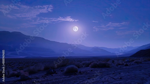 Full Moon Over Death Valley photo