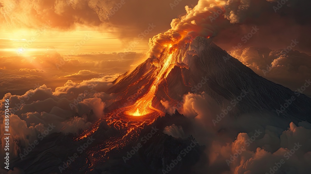 Fototapeta premium Volcano