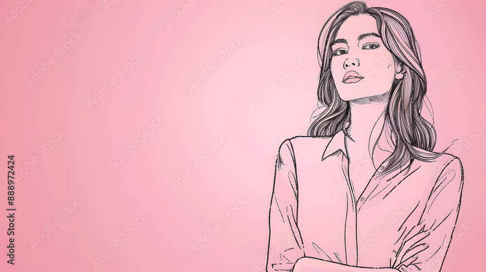 Office Women: Attractive Body Sketch Illustration Office Women: Attractive Body Sketch Illustration