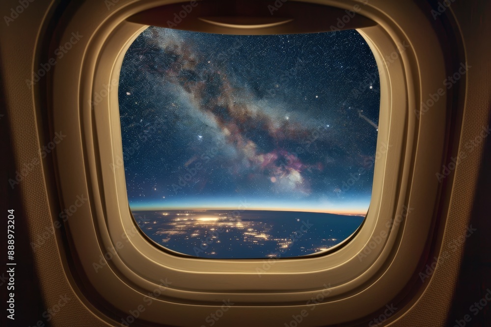 Fototapeta premium airplane windows view