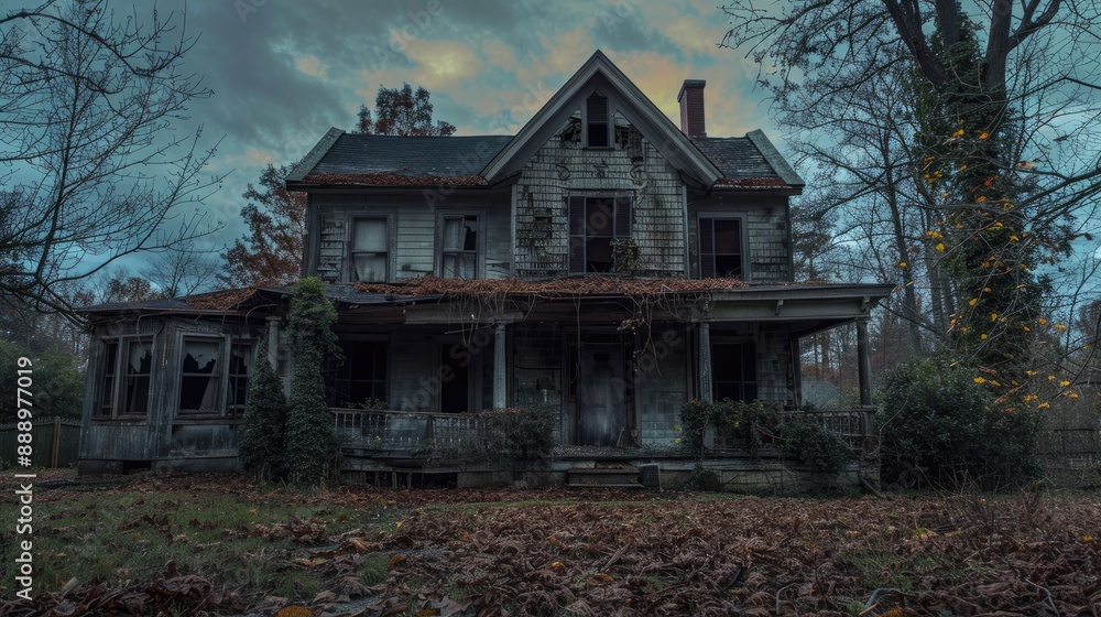 The old haunted house in town The old haunted house in town