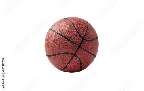 A close-up of a basketball, ready for a game of hoops