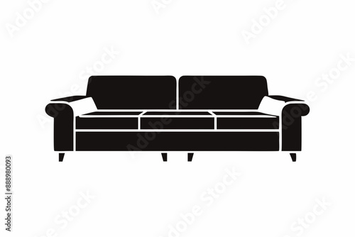 sofa isolated on white background