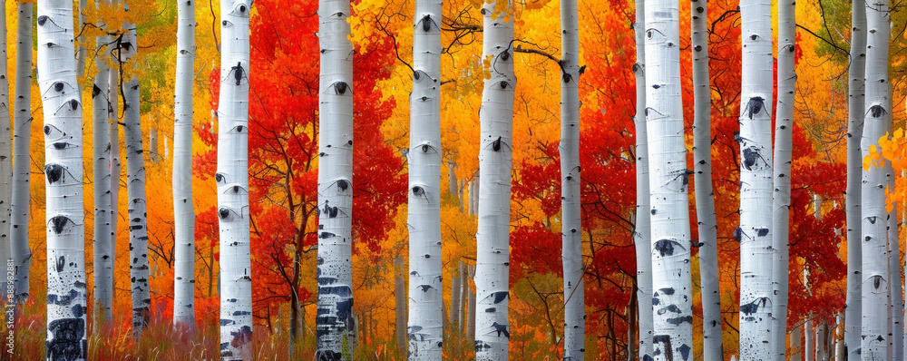 Obraz premium aspen_trees_in_the_fall