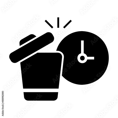 waste time Solid icon