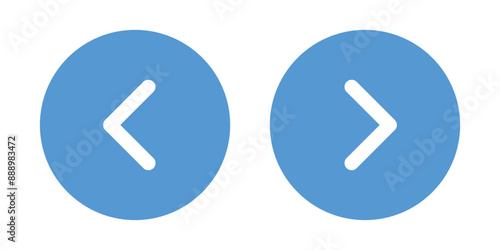 arrow set flat blue icons vector