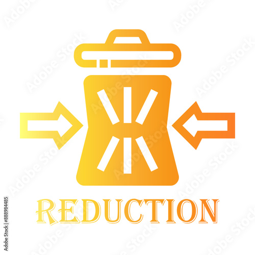 waste reduction Line Gradient Icon