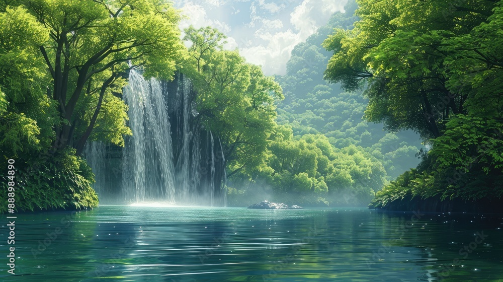 Picturesque scenery showcasing Mother Nature's wonders Picturesque scenery showcasing Mother Nature's wonders