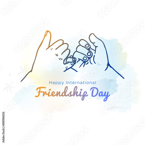Happy International Friendship Day. Vector illustration