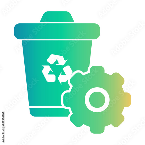 waste management Gradient icon