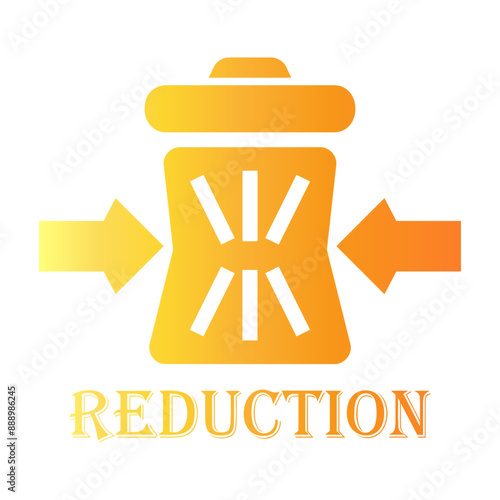 waste reduction Gradient icon