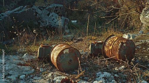 Antipersonnel fragmentation land mine Examples of anti personnel and anti tank mines Explosive device Minefield Yugoslavian manufactured anti personnel mine photo