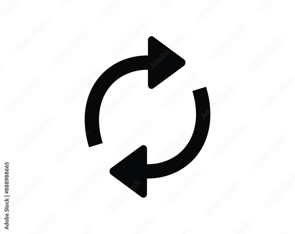 Sync, reload or refresh icon sign vector Sync, reload or refresh icon sign vector