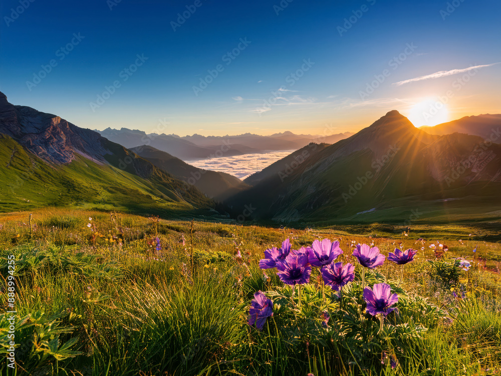 Obraz premium spring in the mountains