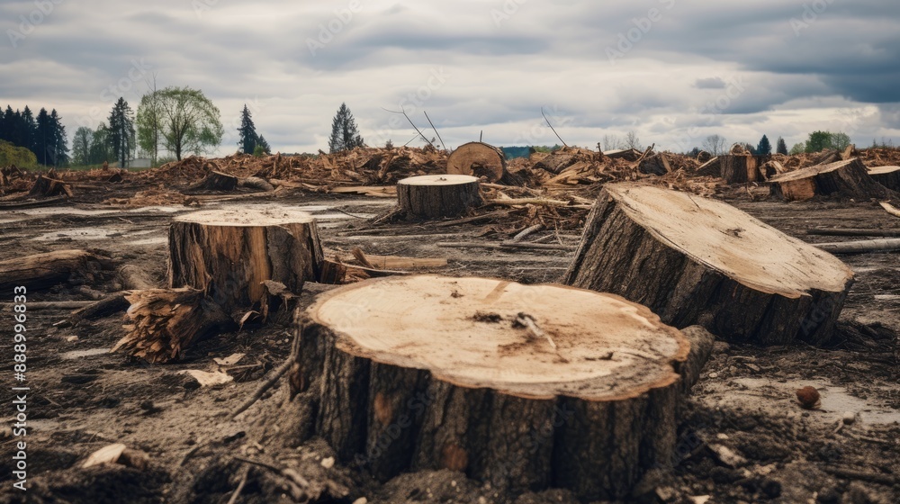 big tree stumps signaling environmental issue,generative ai big tree stumps signaling environmental issue,generative ai
