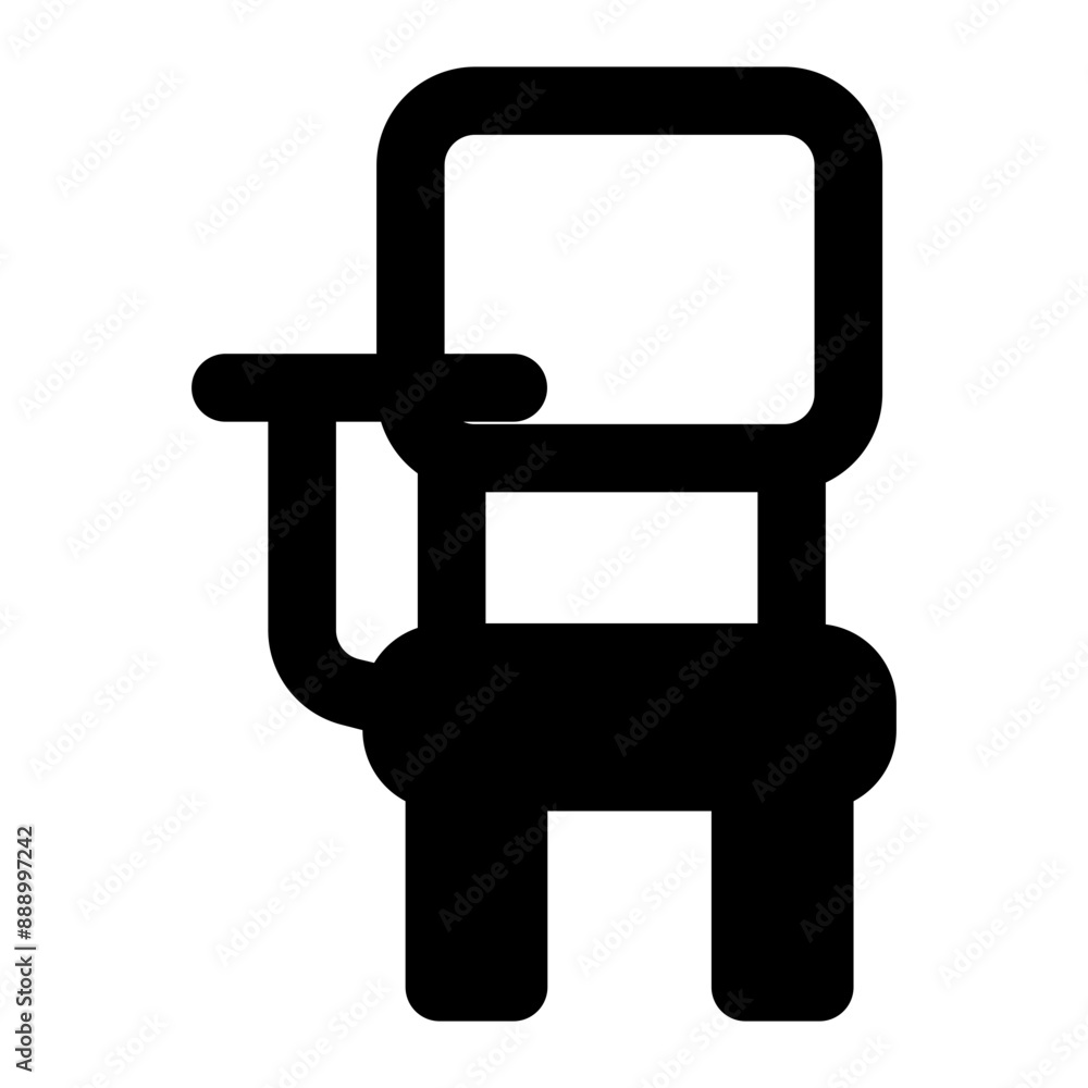 desk chair icon solid desk chair icon solid