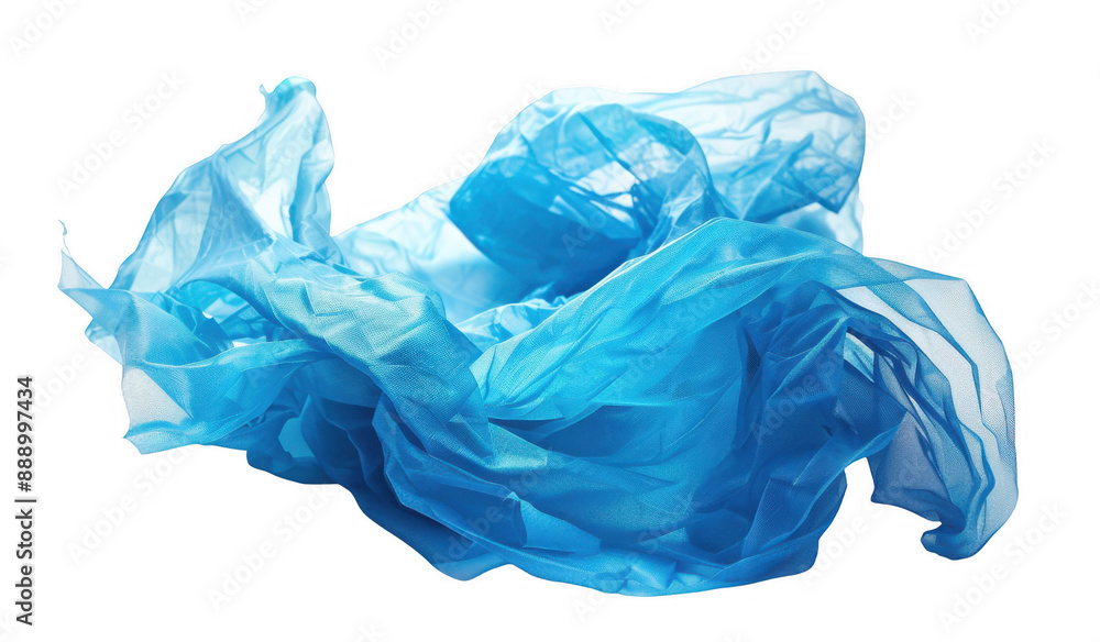 Crumpled Blue Plastic Bag Crumpled Blue Plastic Bag