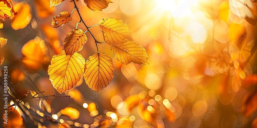 Golden Hour Among Autumn Leaves Golden Hour Among Autumn Leaves
