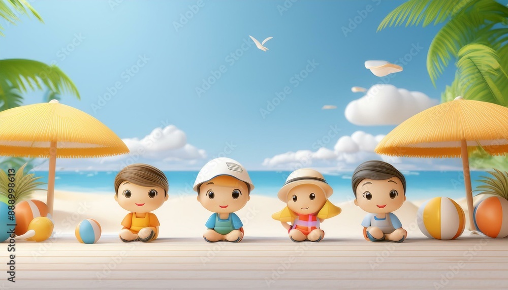 children on the beach children on the beach