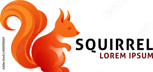 Squirrel Animal Design Icon...
